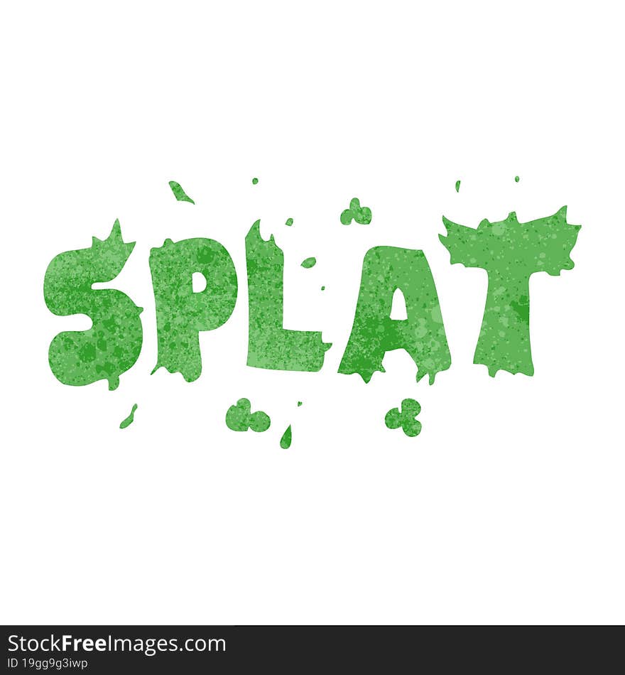 retro cartoon splat