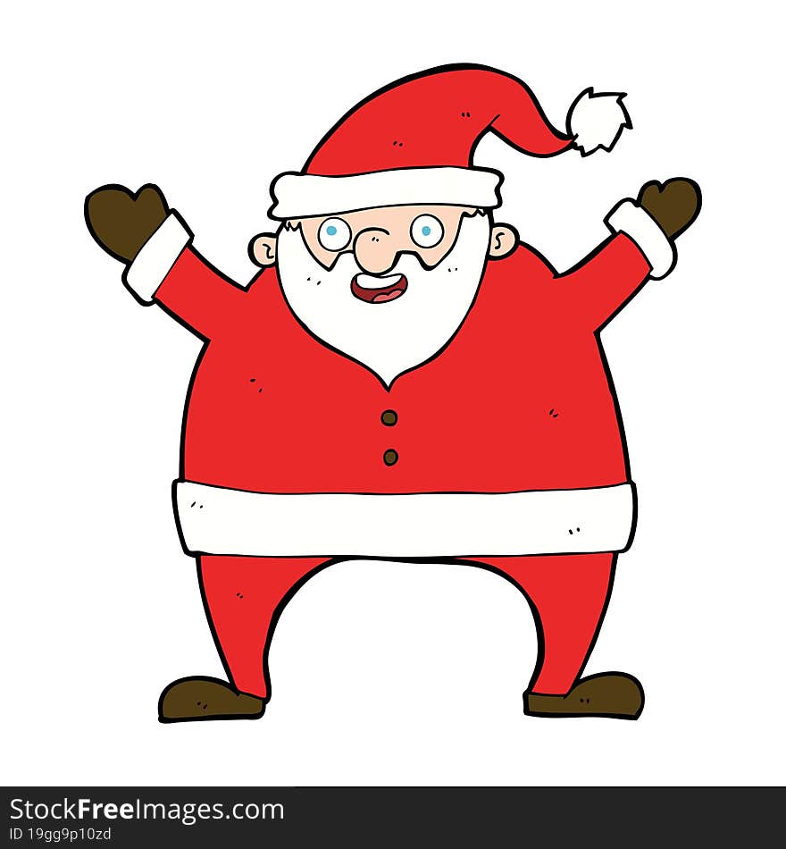 cartoon santa claus