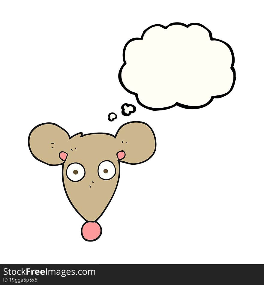 thought bubble cartoon mouse