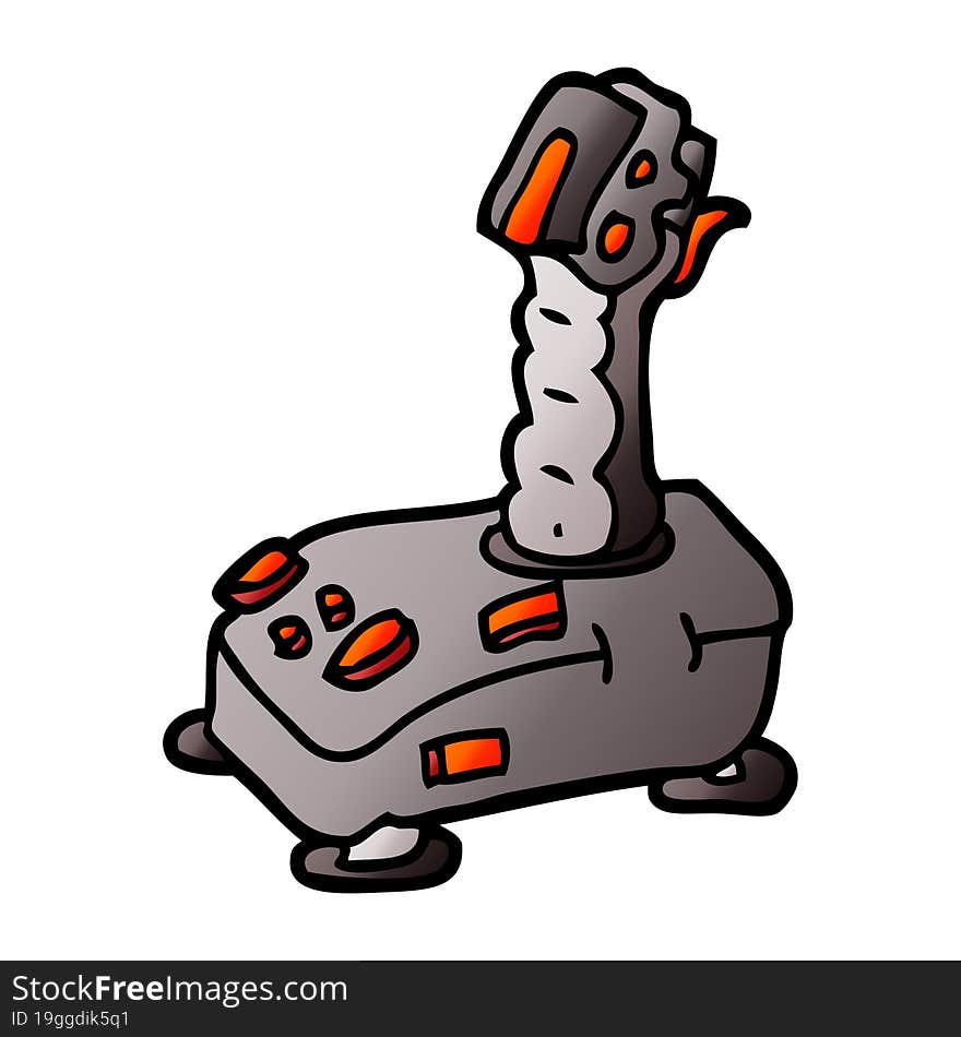 vector gradient illustration cartoon joystick