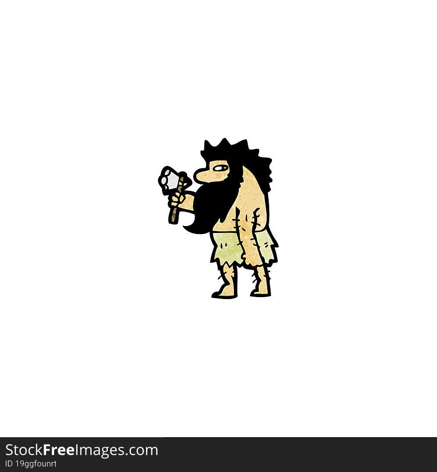 Cartoon Cave Man