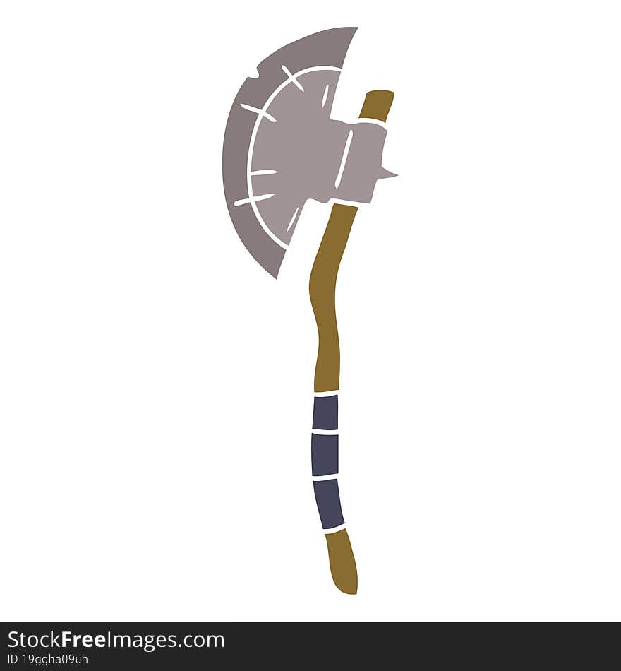 cartoon doodle of a medievil axe