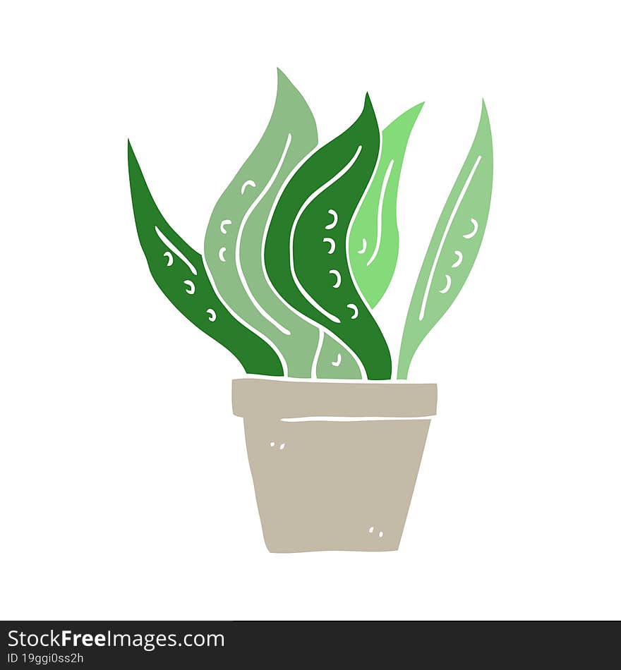 Cartoon Doodle House Plant