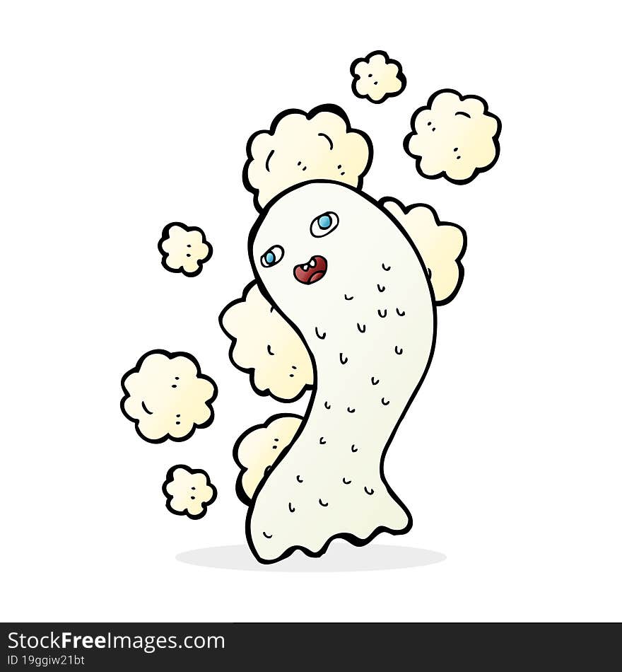 cartoon spooky ghost. cartoon spooky ghost