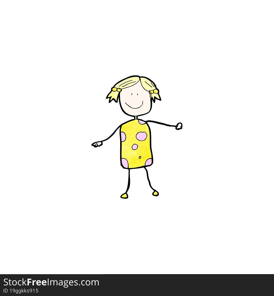 child s drawing of a woman