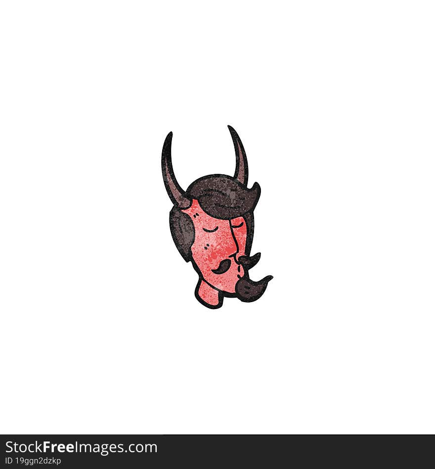 Cartoon Devil Face