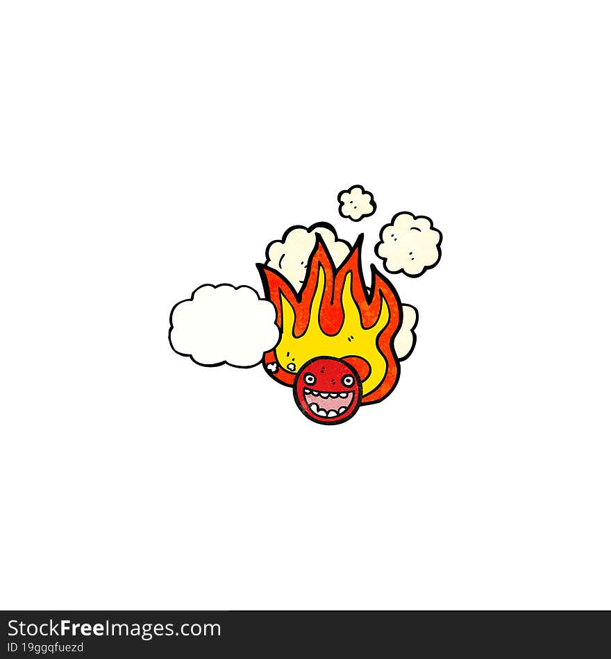 flaming face symbol