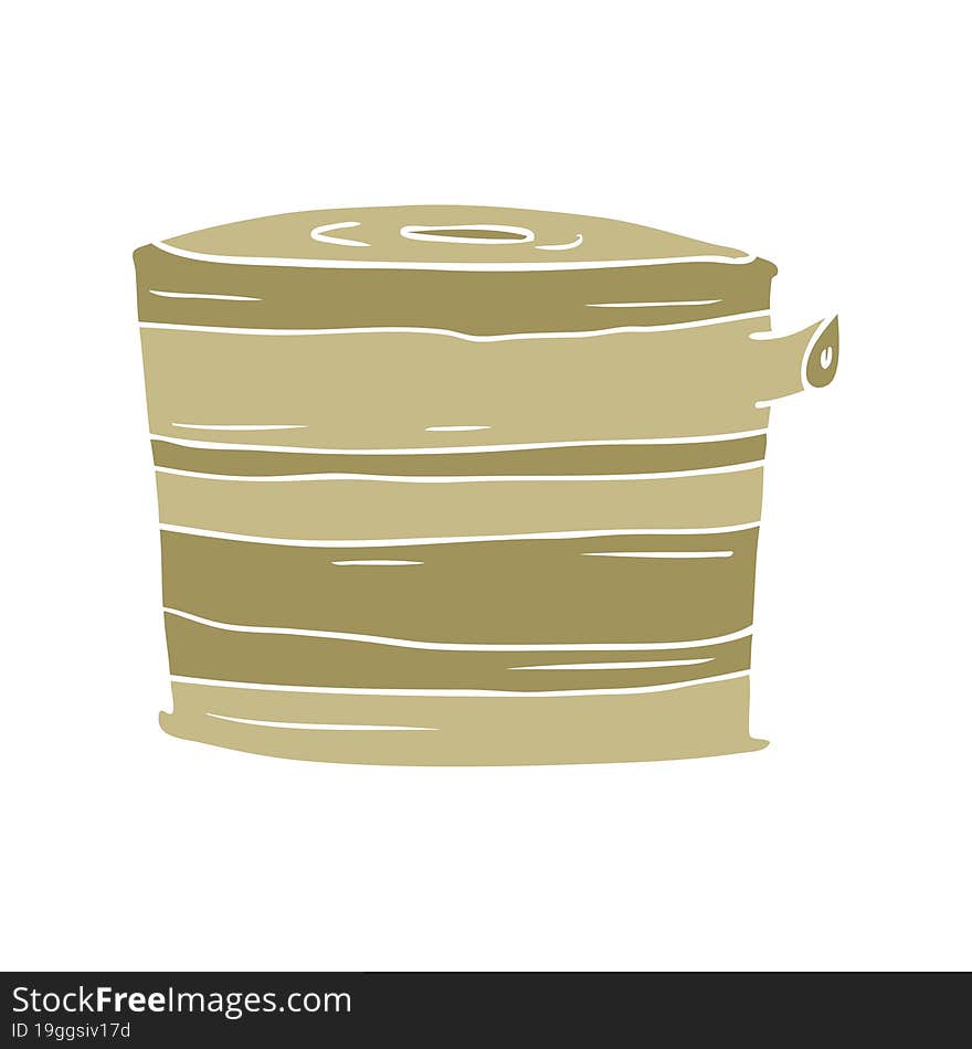 flat color style cartoon tree stump