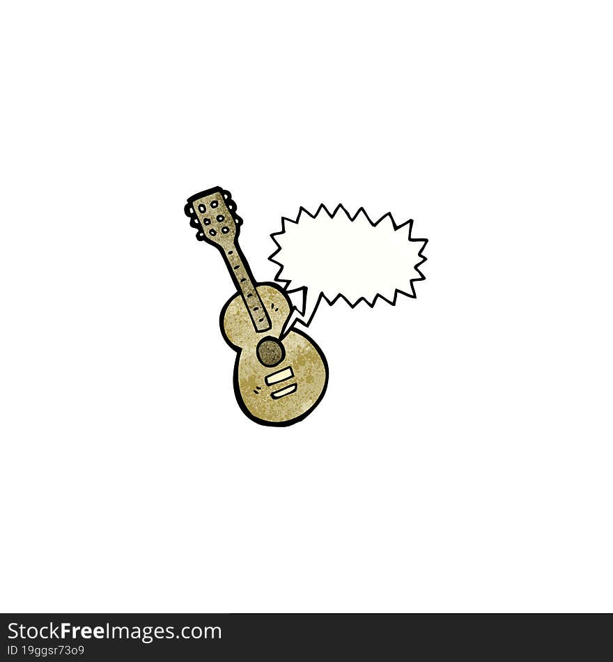 cartoon guitar