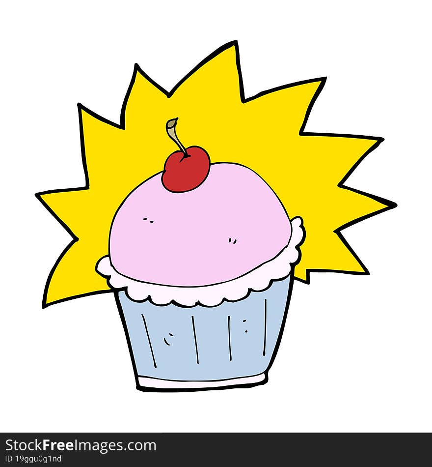 cartoon cupcake