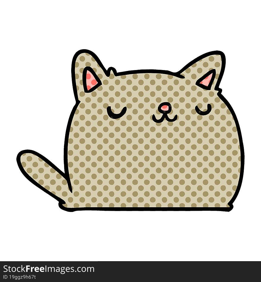 Cartoon Of Cute Kawaii Cat