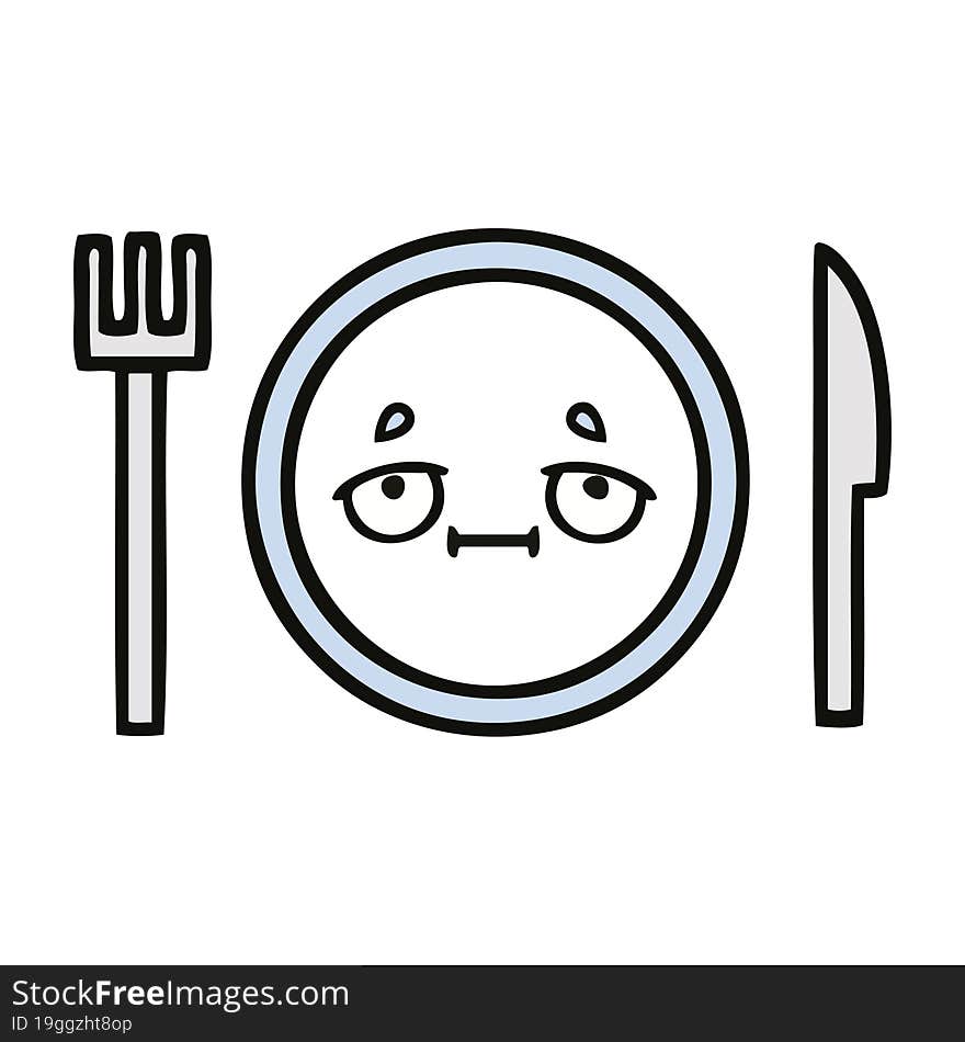 cute cartoon dinner plate