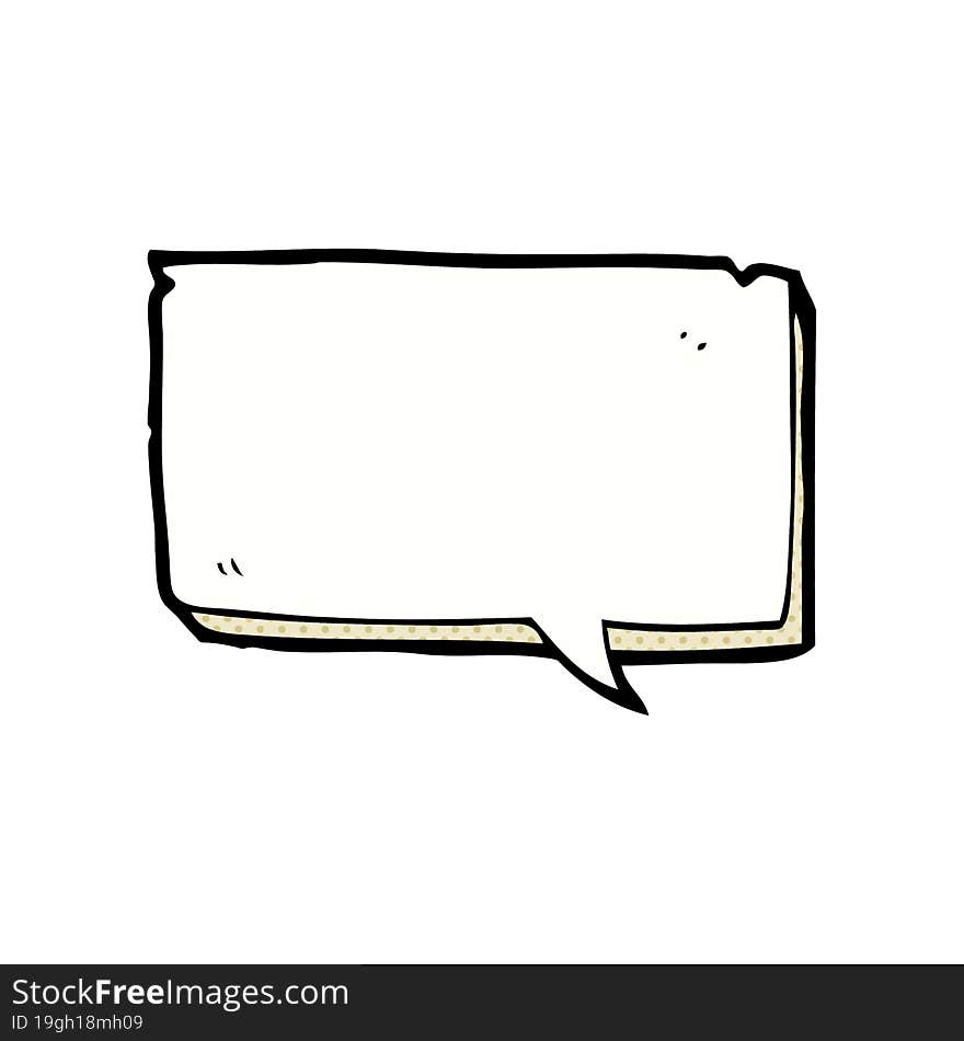 cartoon speech bubble