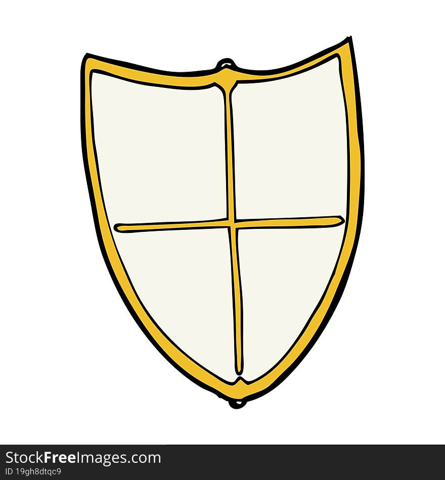 cartoon heraldic shield