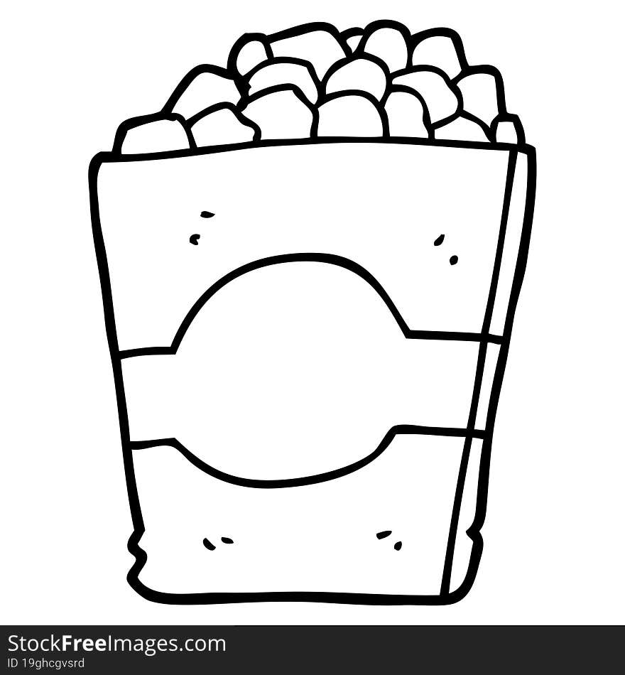 Cartoon Popcorn