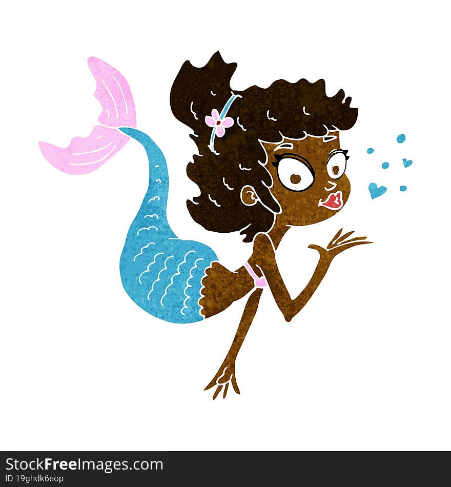 Cartoon Pretty Mermaid