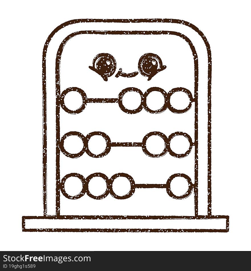 Abacus Charcoal Drawing