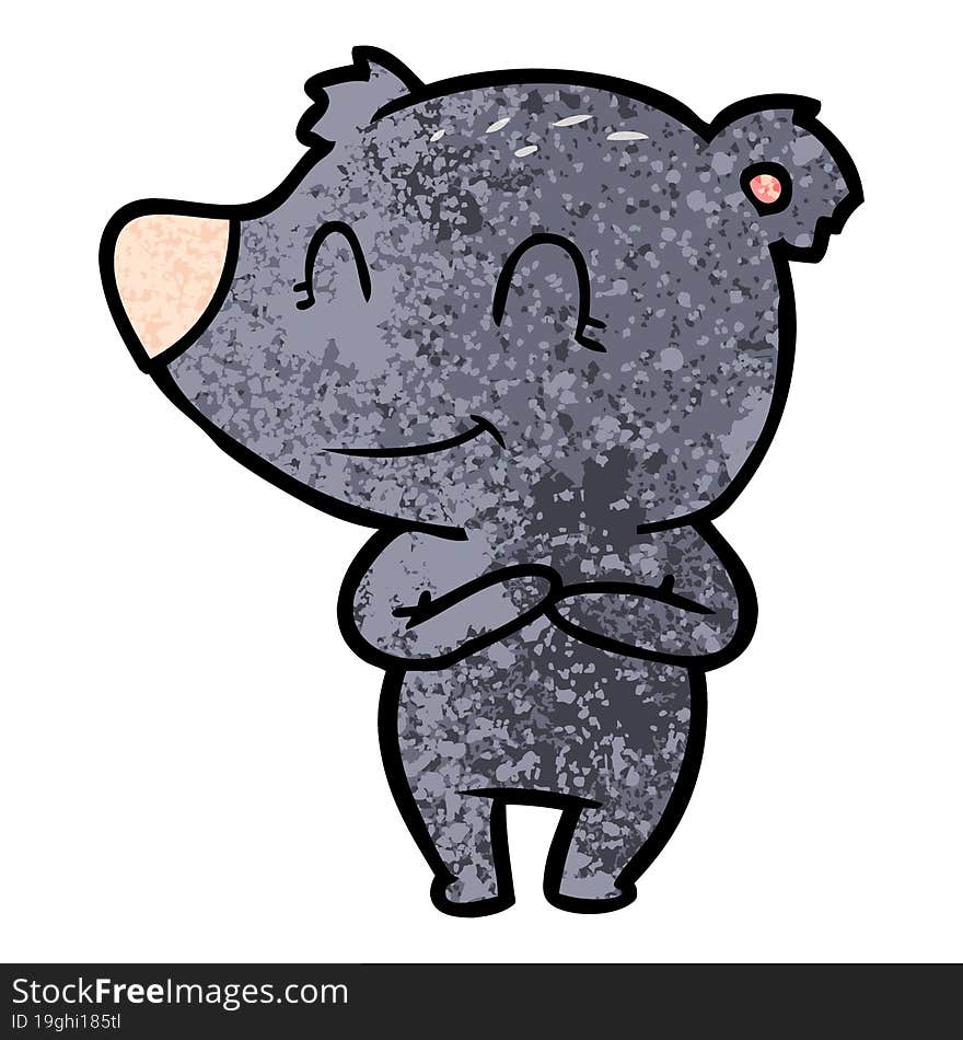 friendly bear cartoon. friendly bear cartoon