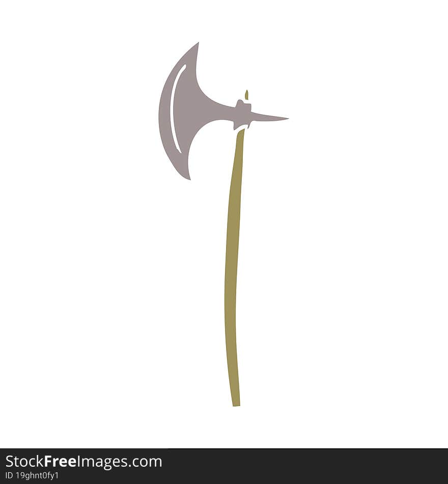 cartoon doodle medieval axe