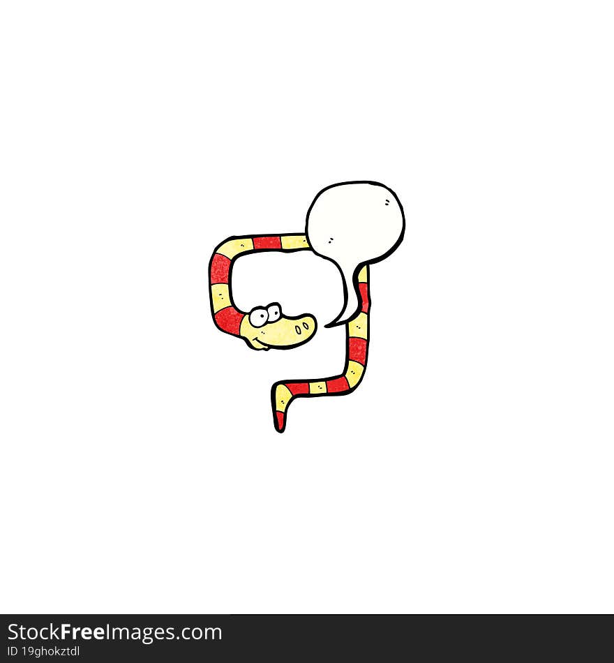 Cartoon Friendly Snake