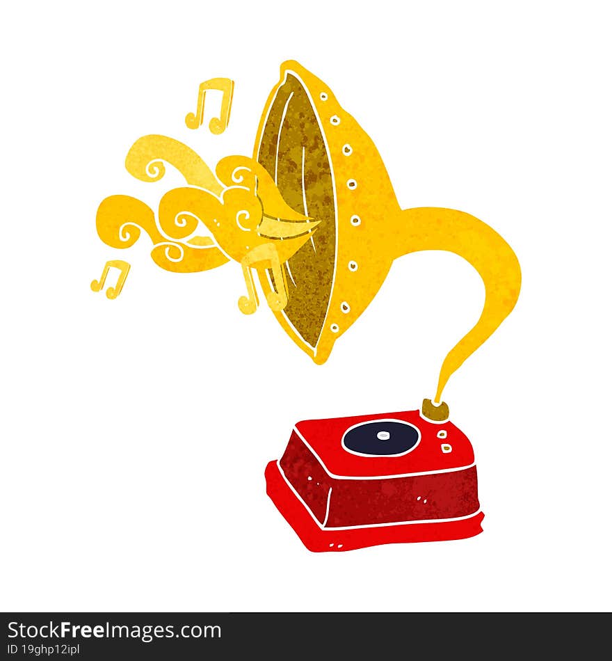 cartoon phonograph