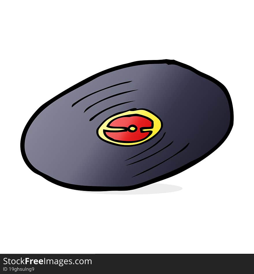 cartoon vinyl record