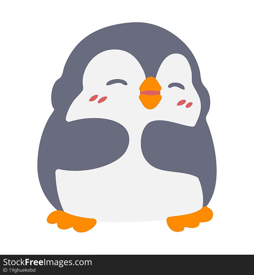 cute christmas penguin