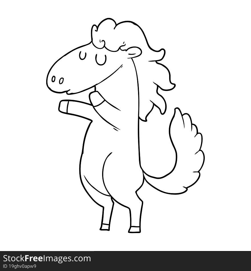 cartoon horse. cartoon horse