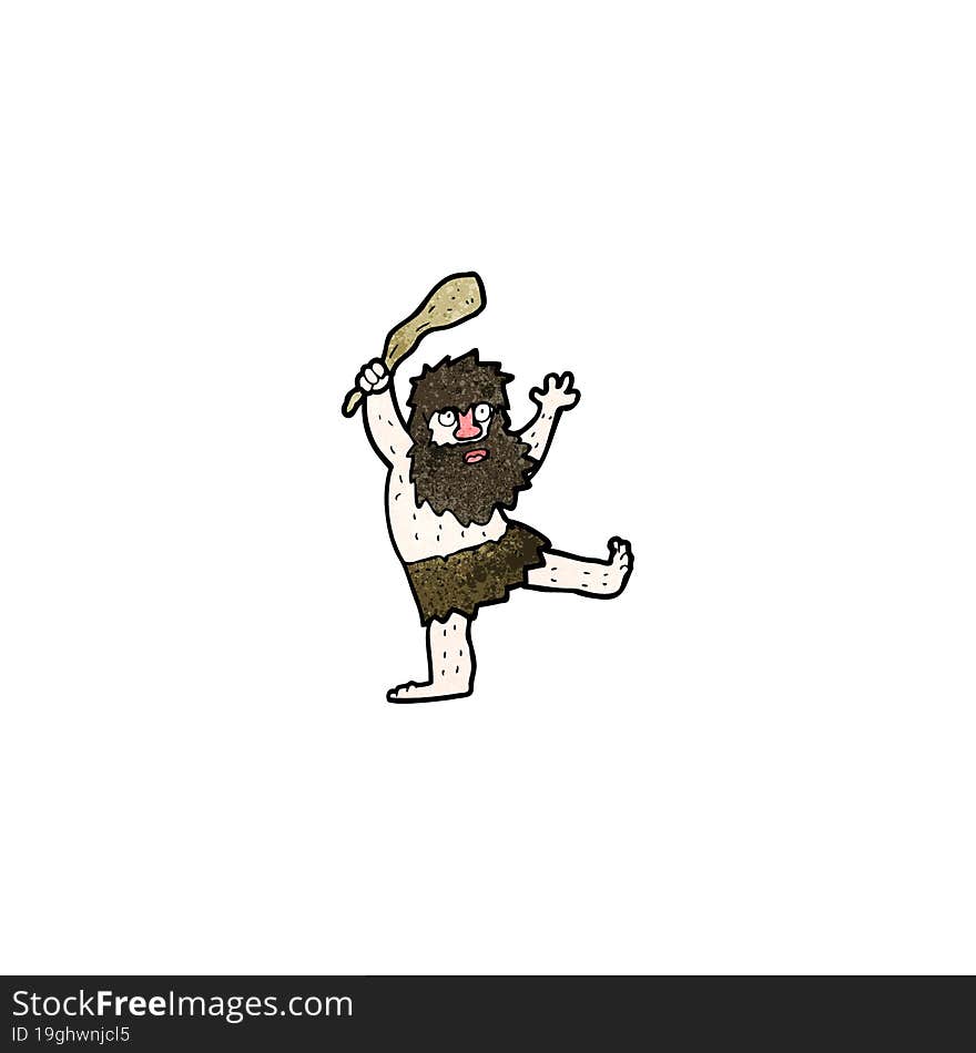 cartoon cave man