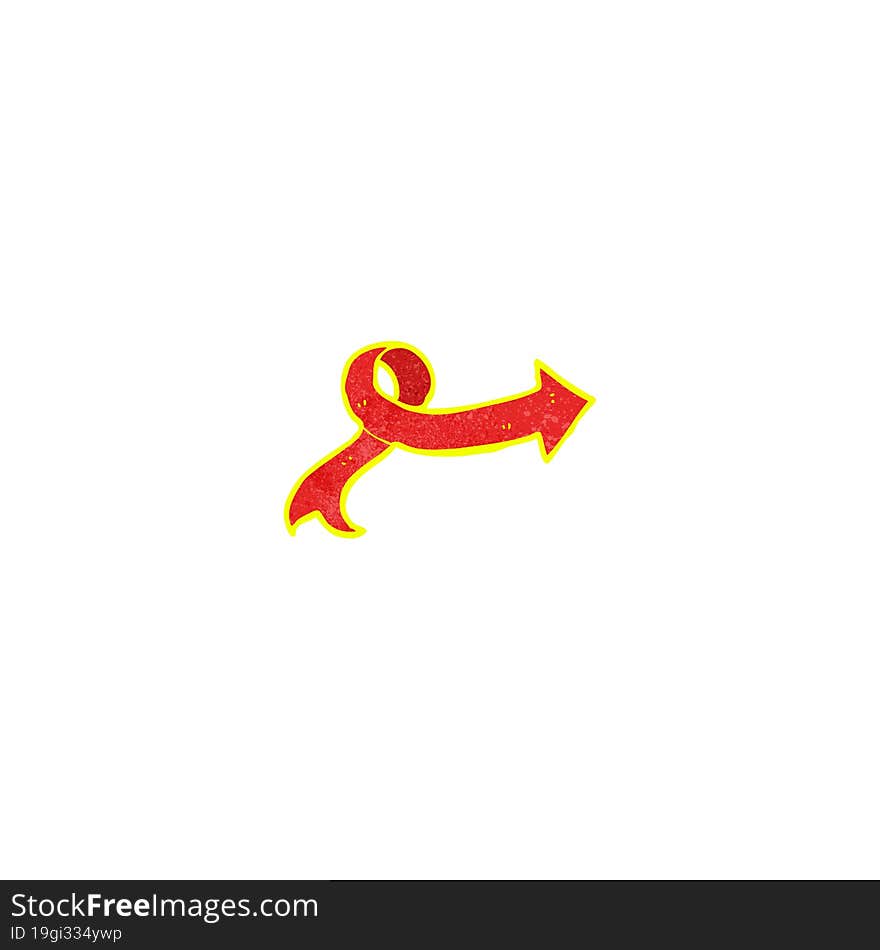 cartoon glowing arrow