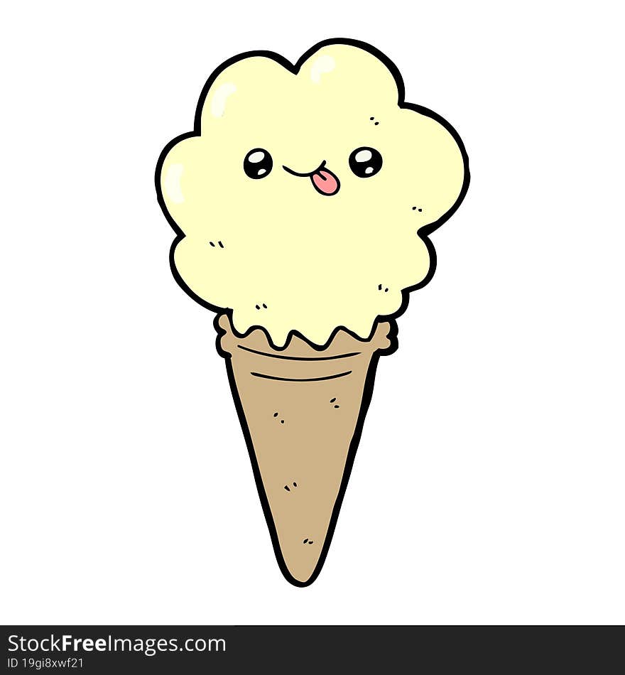 cartoon ice cream