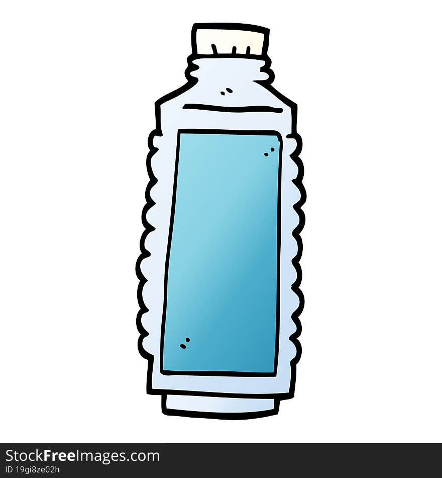 cartoon doodle water bottle