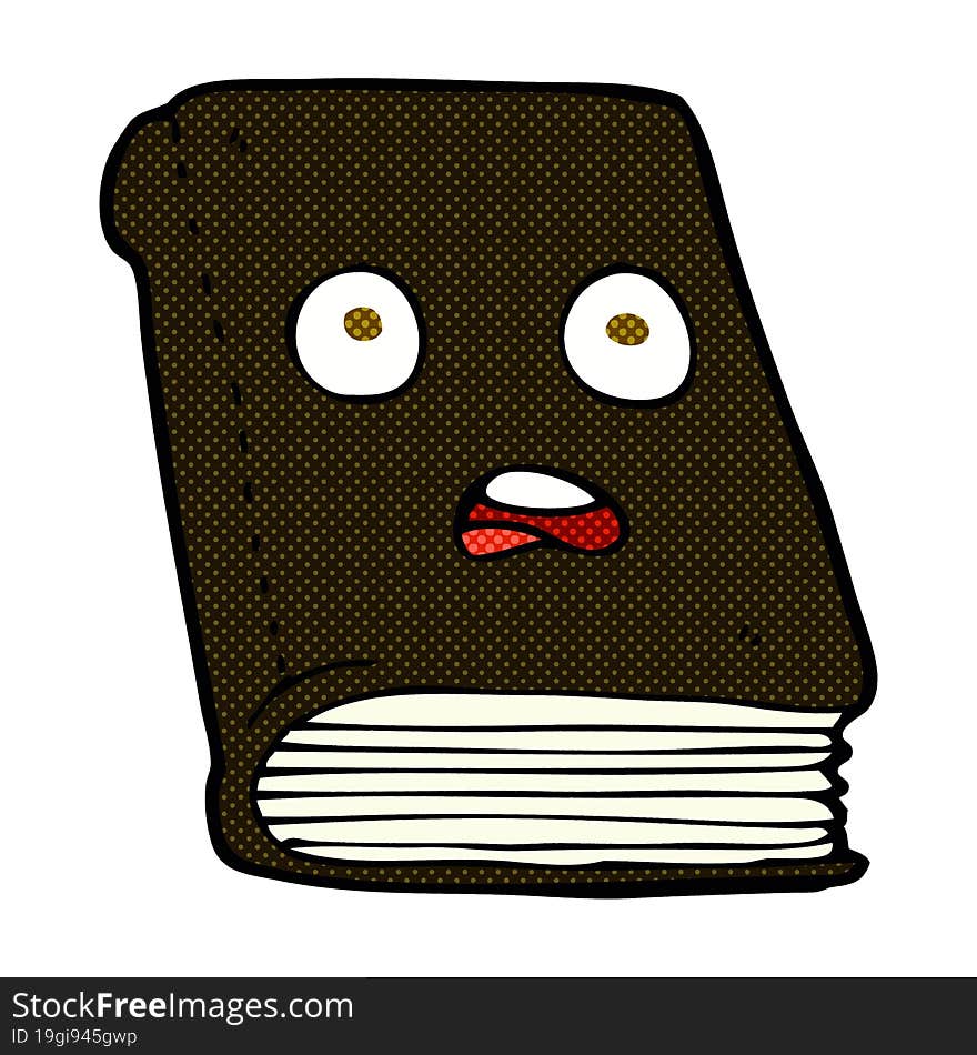 Cartoon Unhappy Book