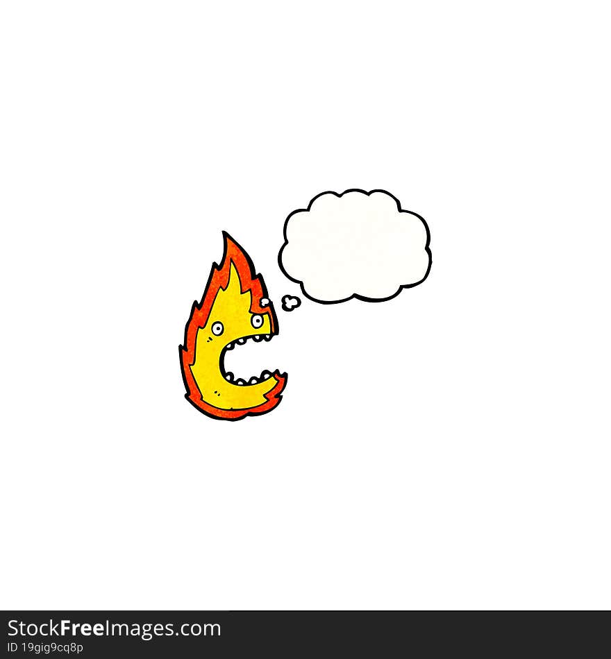 fire cartoon character