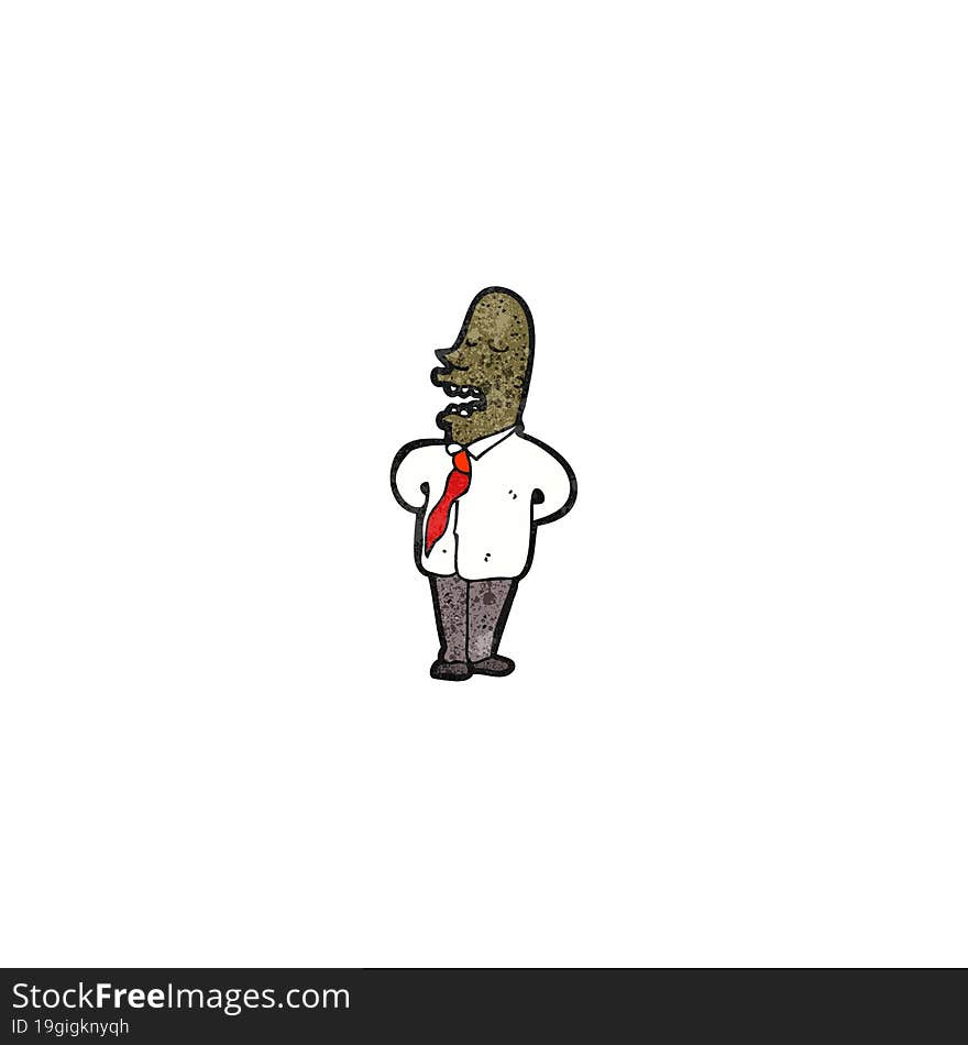 Cartoon Self Important Man Talking