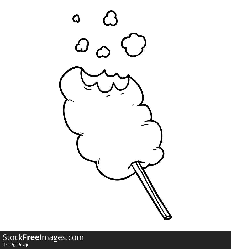 cartoon candy floss. cartoon candy floss