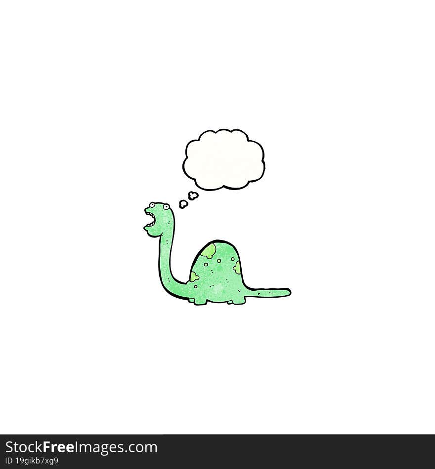 Cartoon Friendly Dinosaur