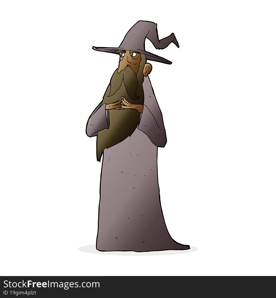 cartoon wizard