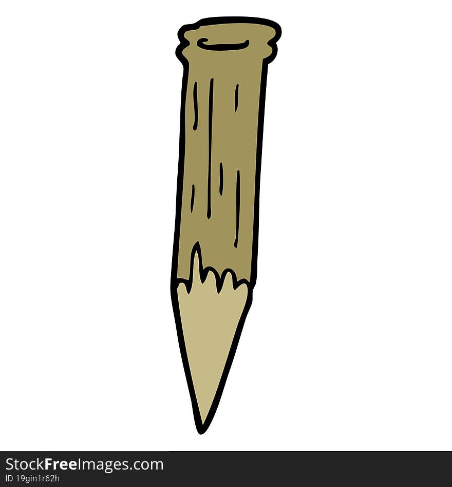 Cartoon Doodle Wooden Stake