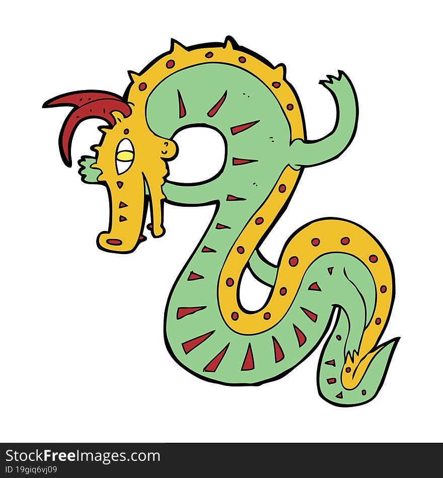 saxon dragon cartoon