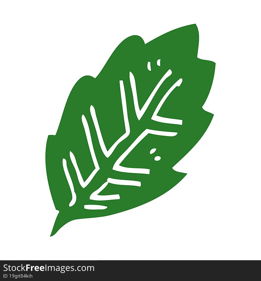 cartoon doodle tree leaf