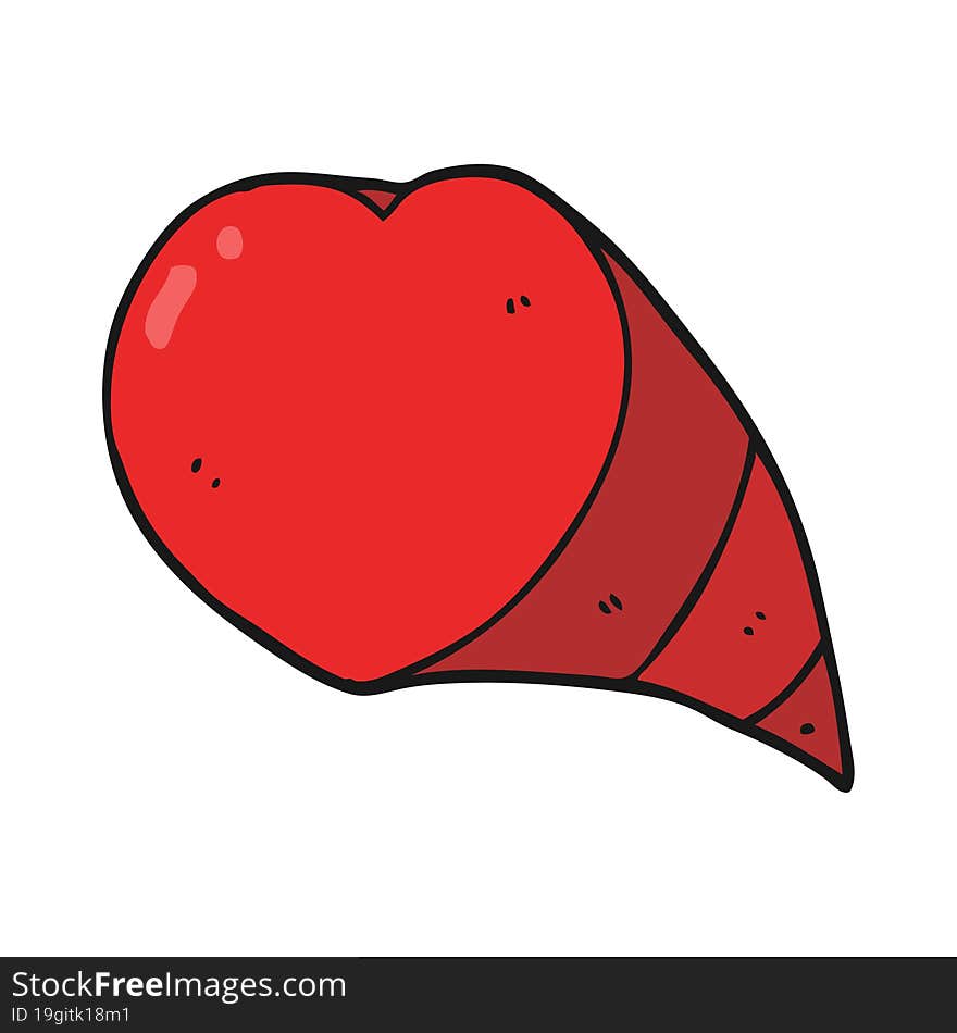 cartoon love heart symbol