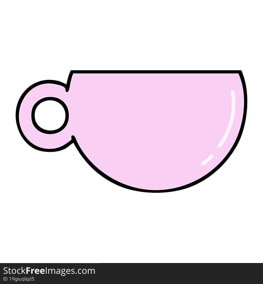 cartoon of a coffee or tea cup