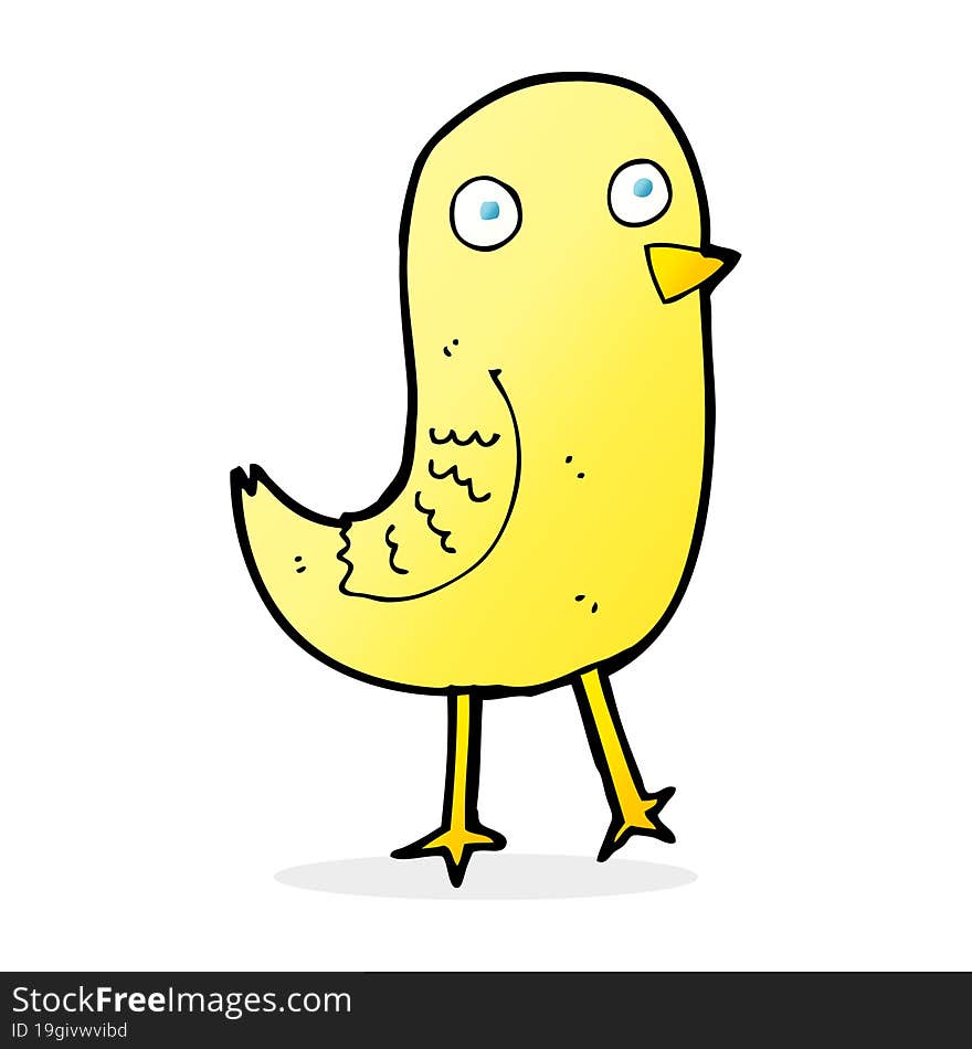 funny cartoon bird