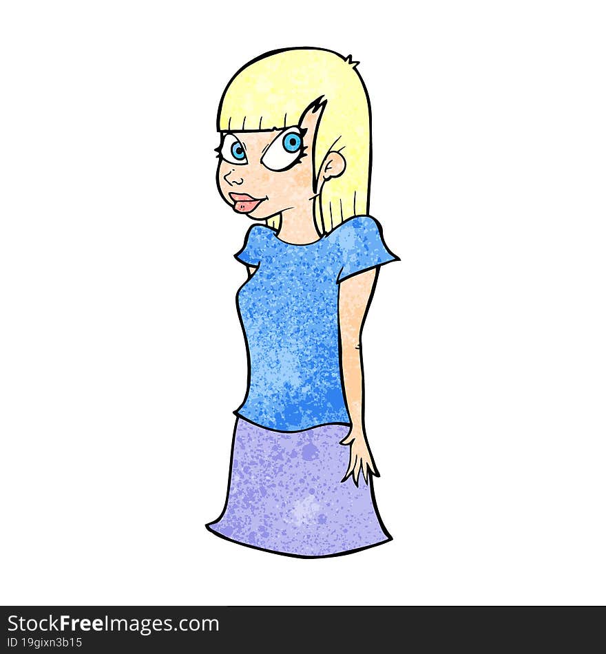 cartoon girl