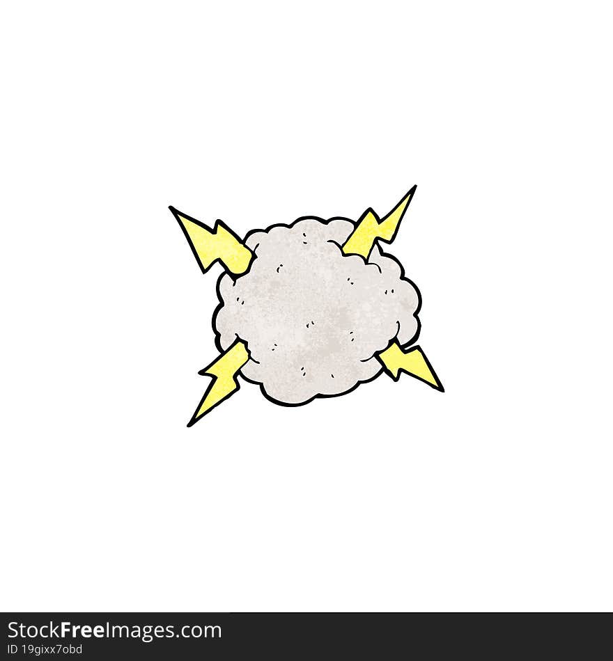 thundercloud cartoon symbol