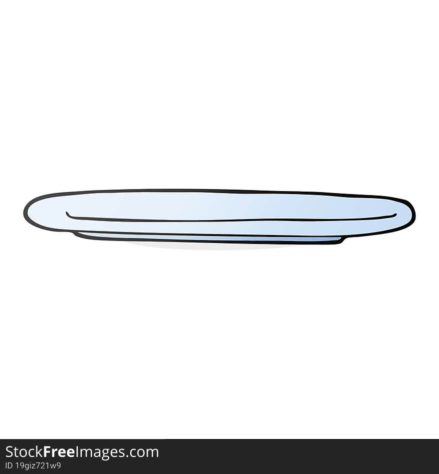 cartoon empty plate