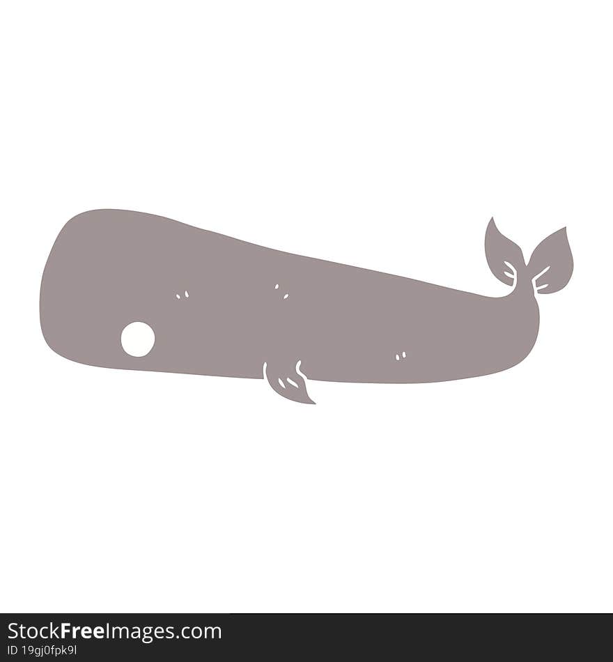 cartoon doodle whale