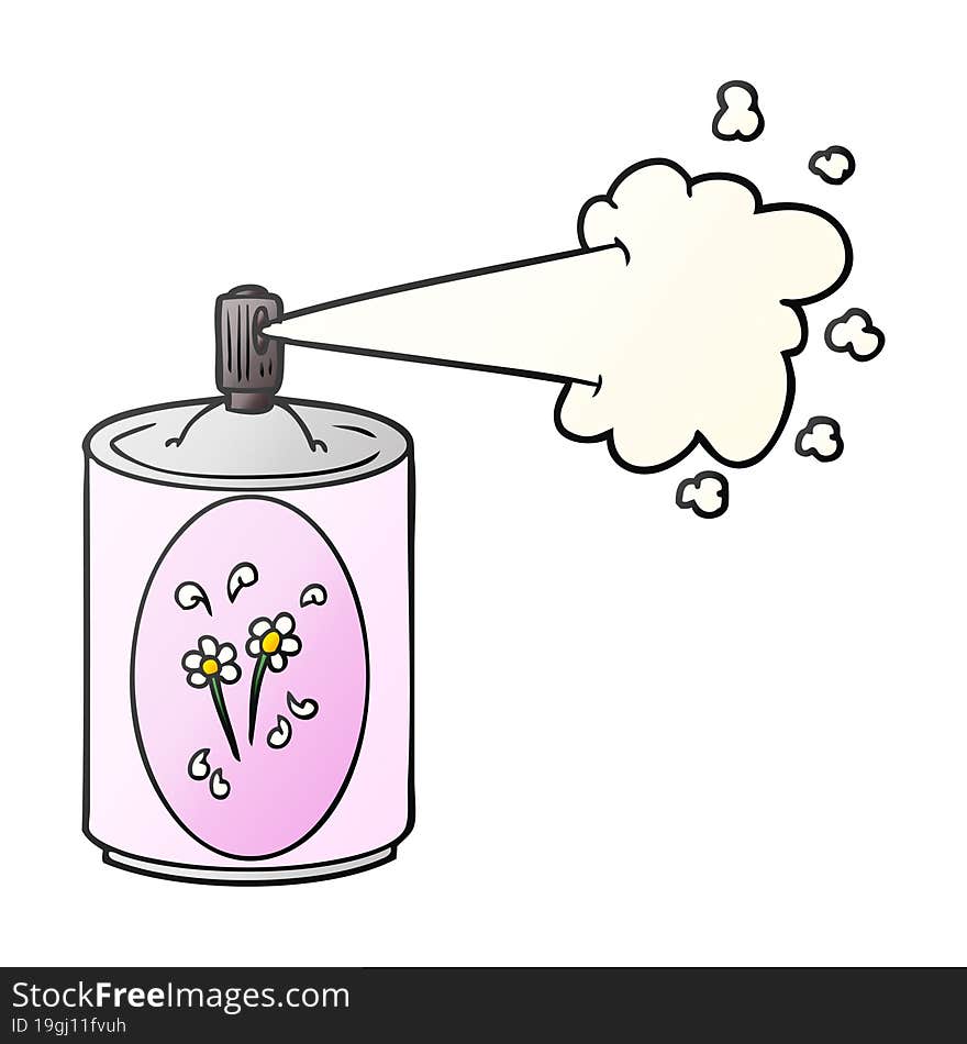 cartoon aerosol freshener spray can. cartoon aerosol freshener spray can