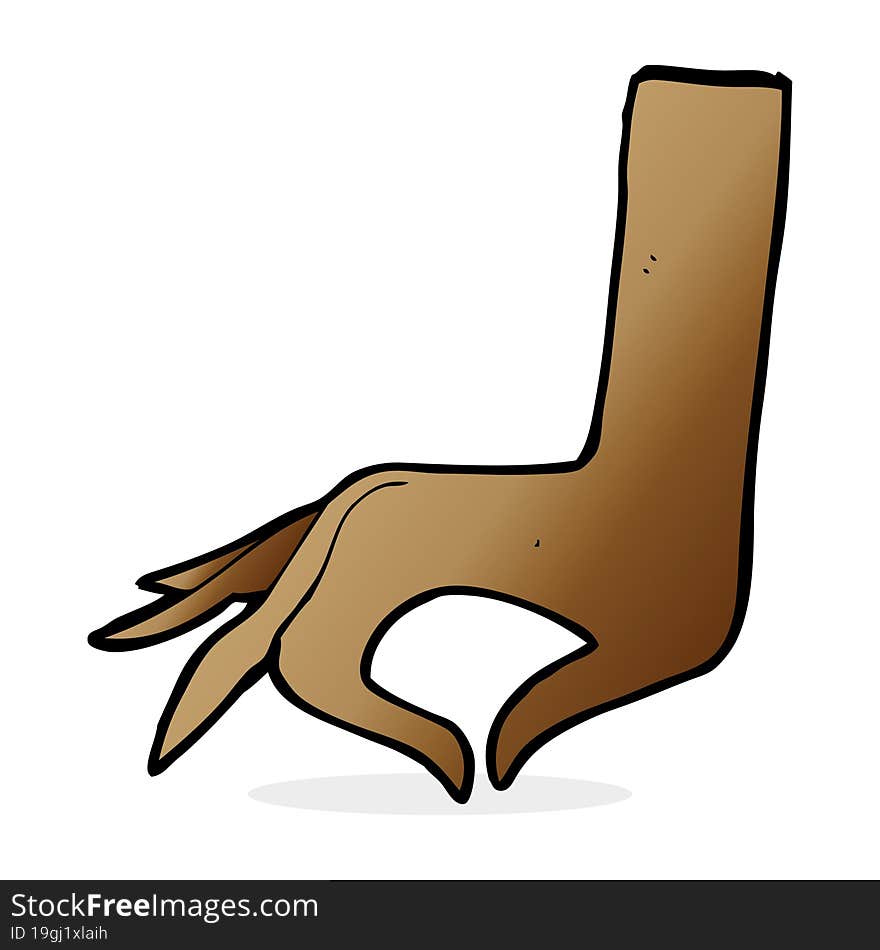 Cartoon Hand Symbol